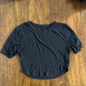 lululemon athletica Classic Black Crop Top